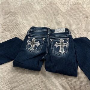 Miss Me Dark Blue Tailored Boot Jeans #missme